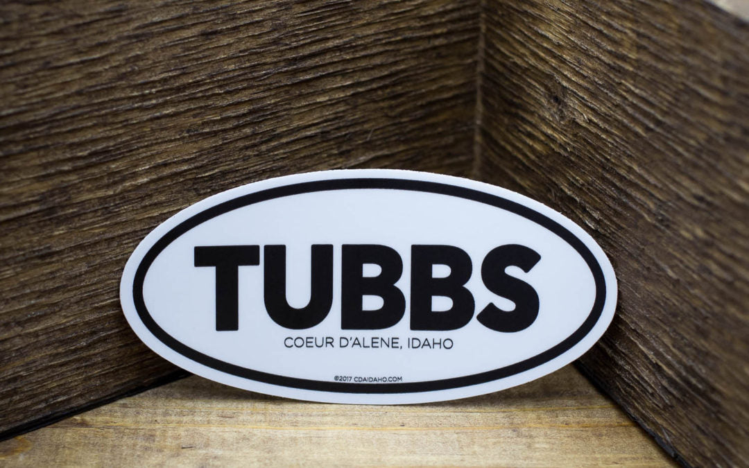 CDA IDAHO Tubbs Stickers