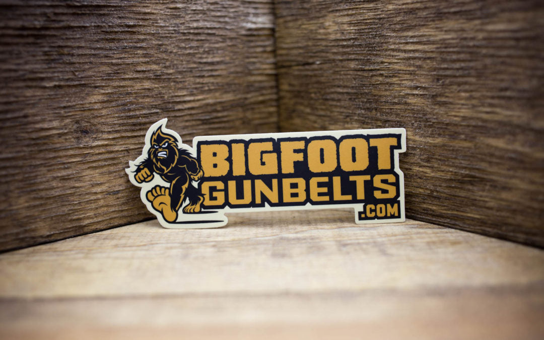 Bigfoot Gun Belts Matte Stickers