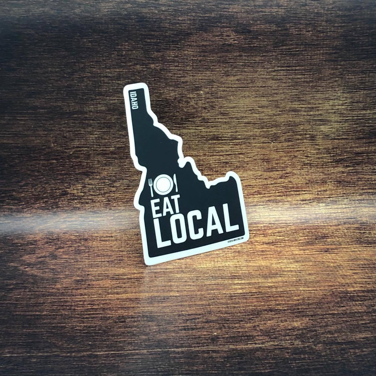 Eat Local Idaho Sticker