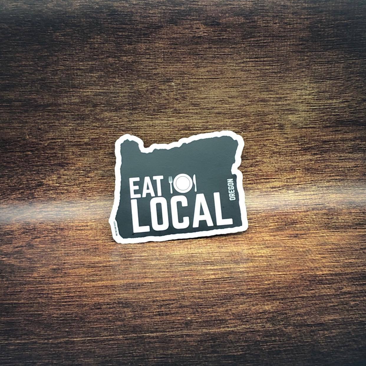 Eat Local Oregon Sticker